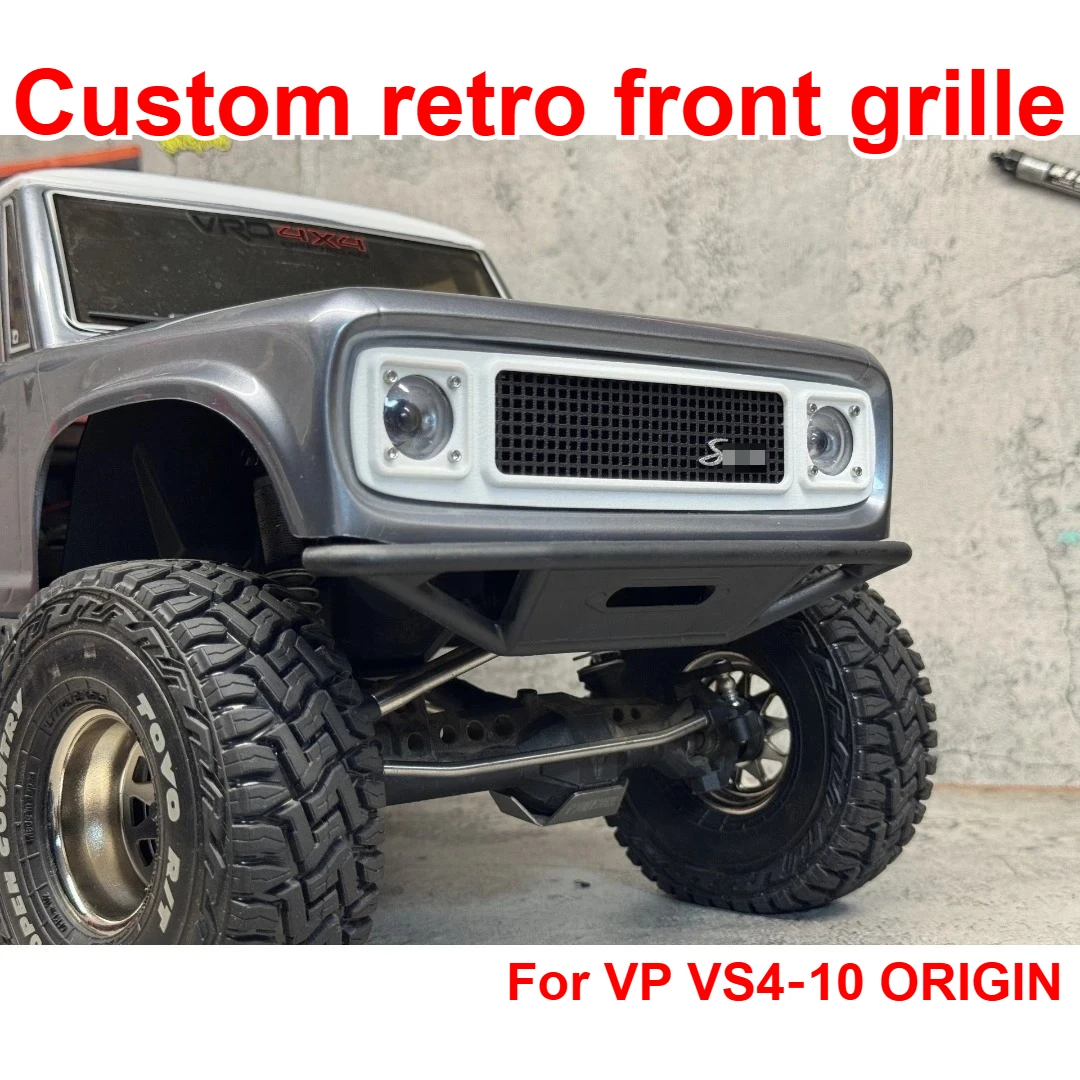 1/10 RC Crawler Custom Retro Style Front Grille Vintage For VP VS4‑10 ORIGIN Scale Exterior Appearance Upgrade Hobby Accessories