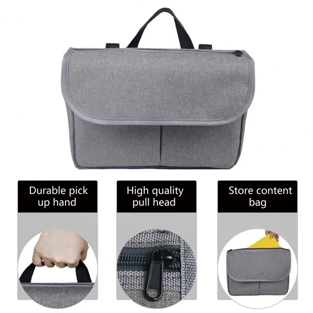 Useful Wheelchair Organizer 2 Colors Wheelchair Bag Easy Installation Multipurpose Strong Bearing Wheelchair Storage Bag