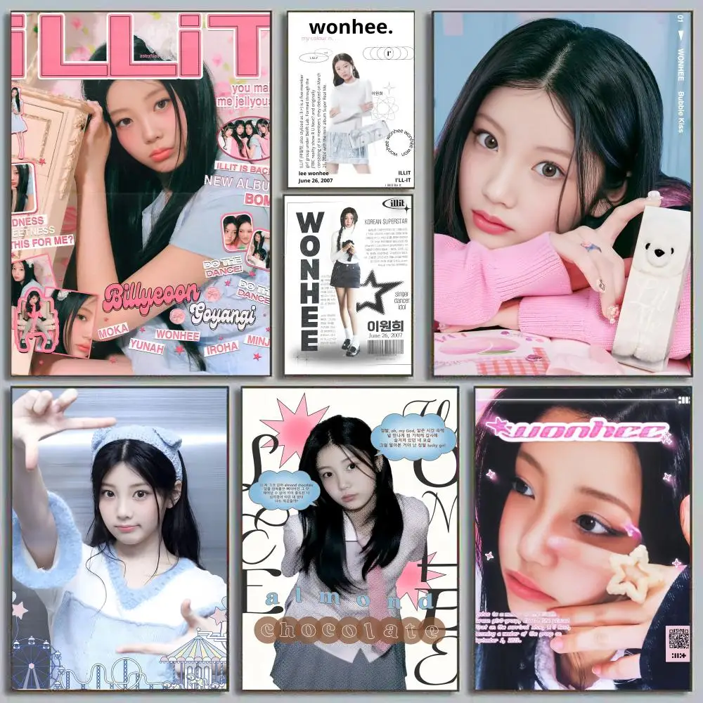 W-Wonhee I-Illit Poster Perfect Space Sticker Self Adhesive for