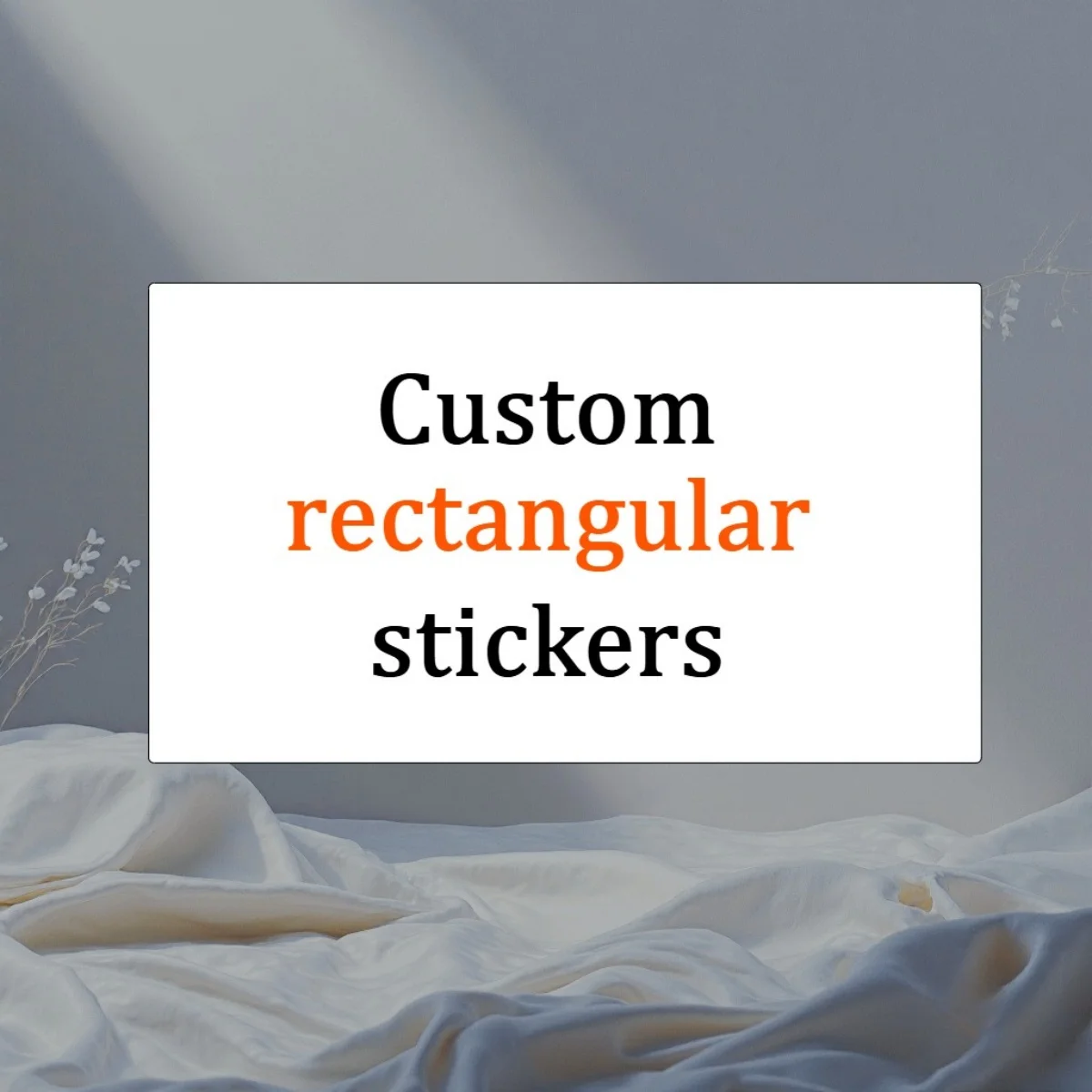 Custom Rectangular Stickers – Personalize with Logos, Text, and images – Suitable for Business, Gifts, and Packaging.