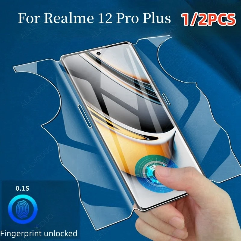 1/2 PCS Front Back Film For Realme 12 Pro Plus waterproof Full Coverage Screen Protector For Realme 11 Pro Plus Hydrogel film 