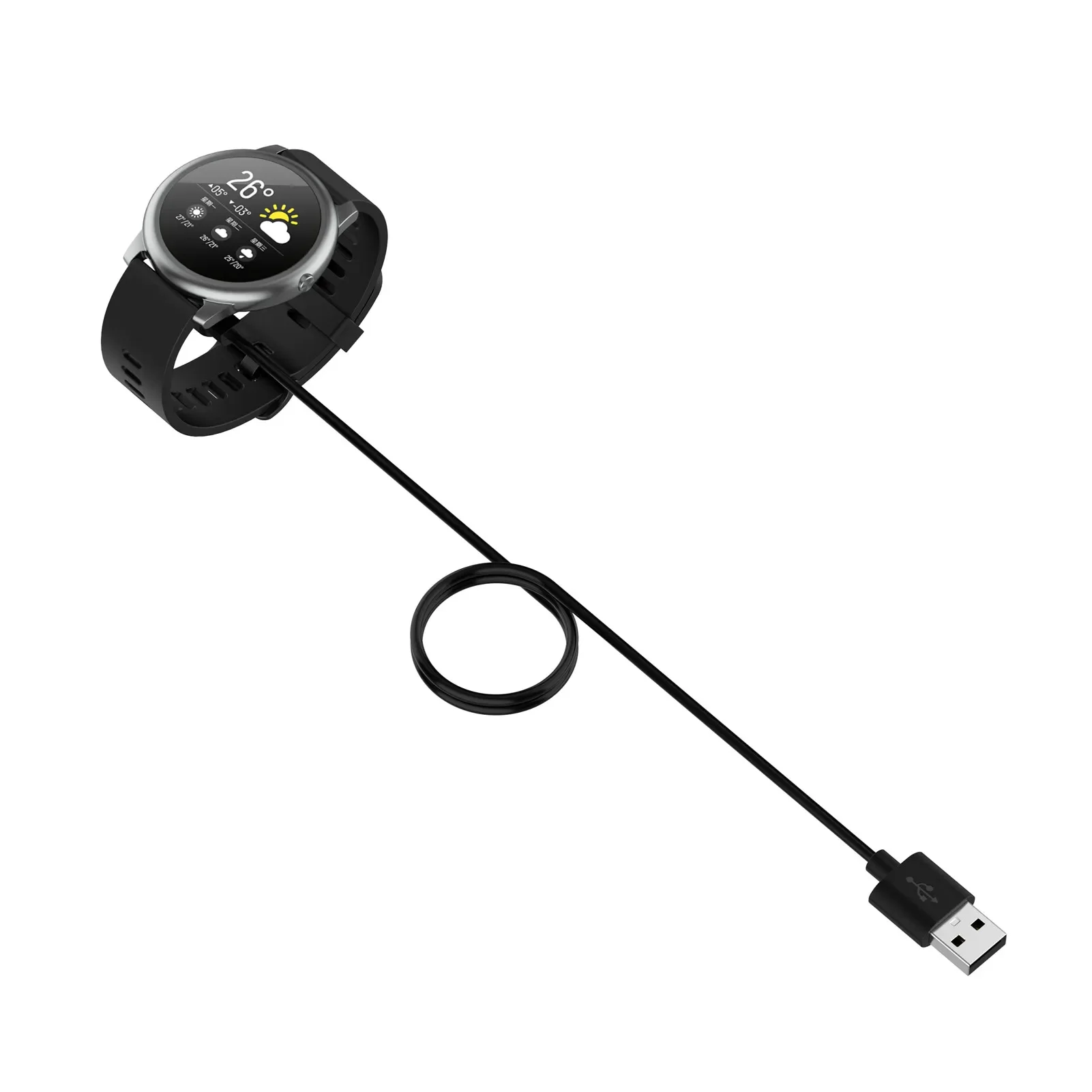 Cable de carga USB para reloj YAMAY SW022, Cable cargador magnético para Imilab Kw66, Xiaomi Haylou RT LS05 Ticwatch GTX CXB01/W26