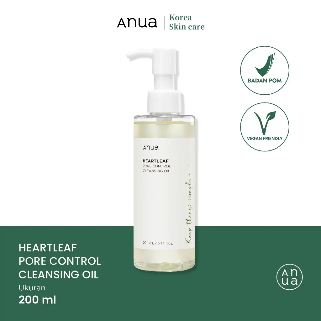 ANUA Heartleaf Pore Control Cleansing Oil 200ml Mild And Soothing Removes Blackheadsand Sebum Without Pore Blockag.