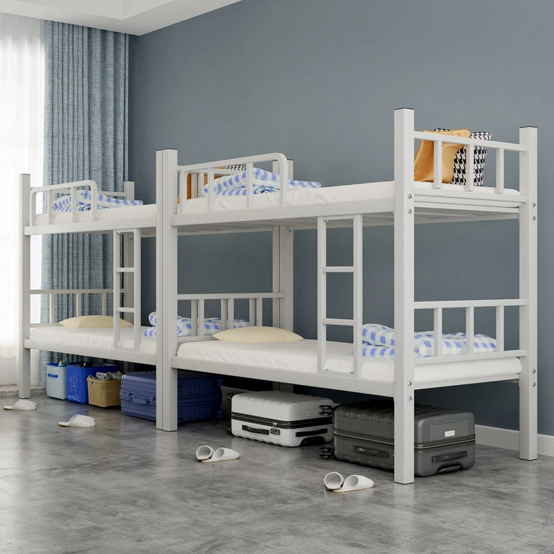 

Wholesale Dormitory Apartment Loft Bunk Bed 1m Bedroom Furniture Iron Frame Simple Design Bed Frame Double Bunk Loft Metal Bed