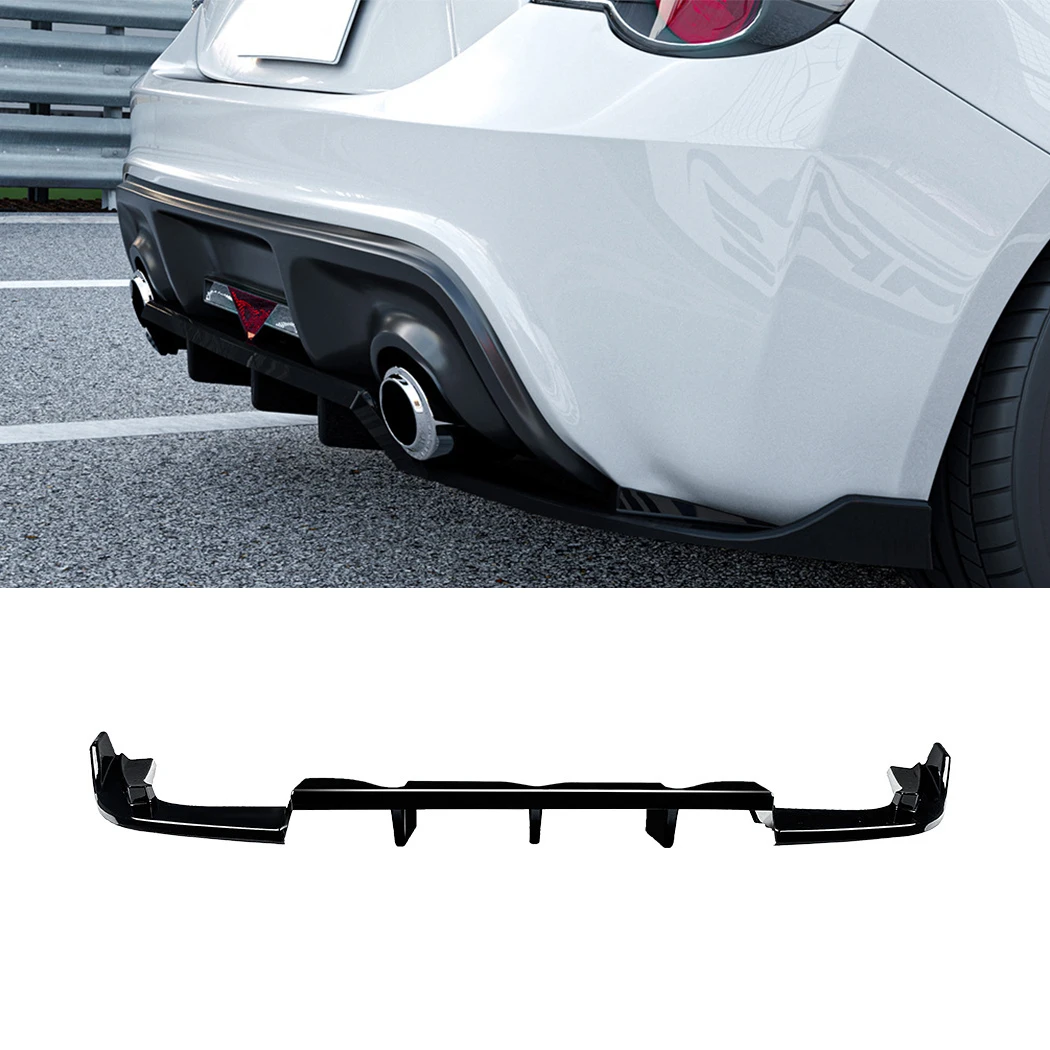 Rear Bumper Diffuser Lip Rear Side Splitters Spoiler Lip For Toyota GT86 Subaru BRZ Scion FR-S 2013-2020 ABS Body Kits Tuning