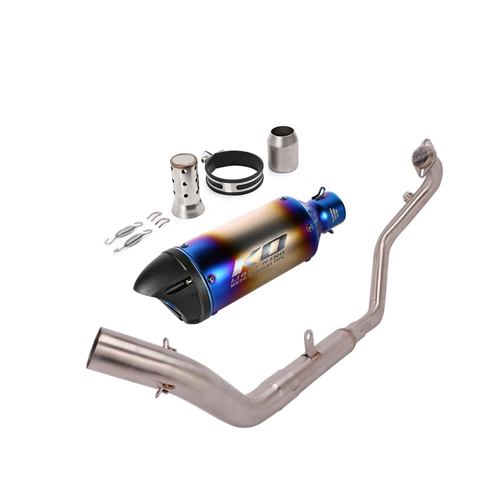 For CFMOTO NK250 250SR 2025 Motorcycle Full Exhaust Escape System Stainless Steel Header Pipe Muffler With DB Killer