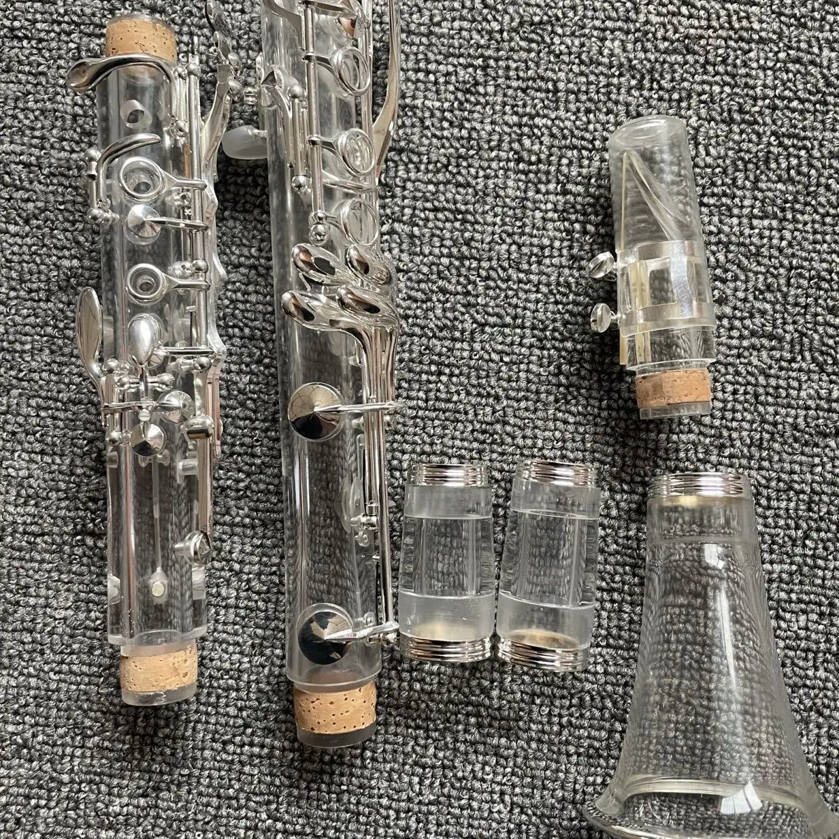 

High quality Acrylic Crystal Clarinet B Flat 17 Key Clarinet Instrument