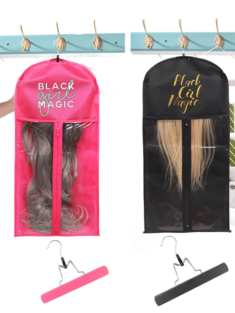 Plussign-Sac de Rangement pour Perruques, Étui avec Support de Cintre, Poudres d'Eau, Verde, Extensions de Cheveux Professionnelles