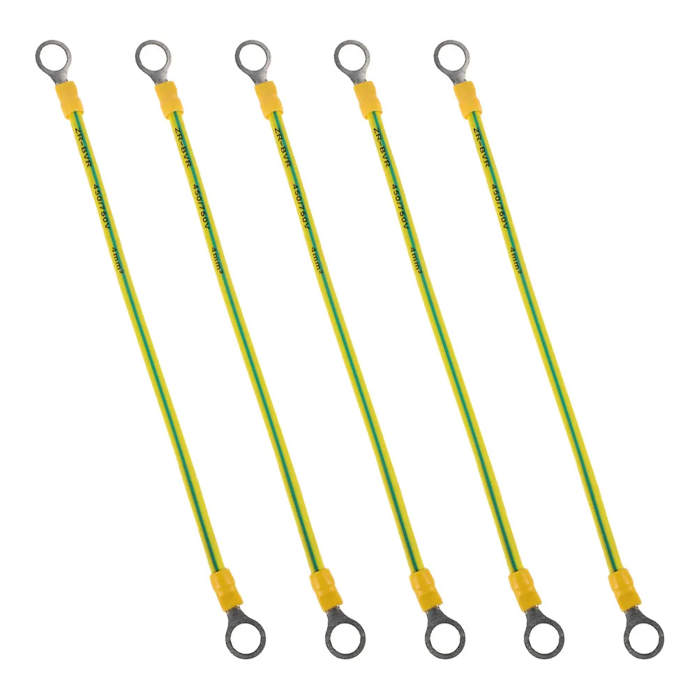 

5Pcs Automotive Jumper Cables Transmission for Reliable Vehicle Starting Ground Strap Set Braided Copper