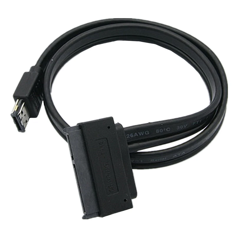 SATA 22Pin to Power ESATA Male Data Cable Supports 12V 5V Voltage for Portable Hard Drives in Laptops