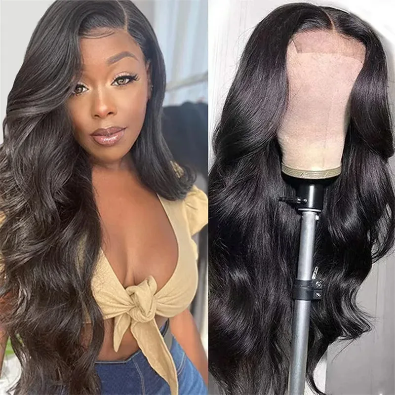 

Front Body Wave Lace Wigs Human Hair Pre Pinched Human Hair Lace Closure Glueless Wigs Brazilian Human Hair Wigs For Black Women