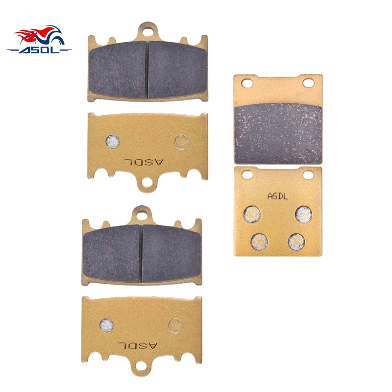 Motorcycle Accessories Front & Rear Brake Pads Disc Set Tablets For KAWASAKI ZZR1100 ZX1100D ZX1100 D1-D9 1993-2001 ZZR ZX 1100