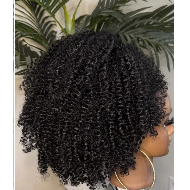 

2Pack Afro Puff Ponytail for Black Women,8inch Synthetic Kinky Natural Hair,Elastic Hair Tie Ponytail Extension,Curly Hair Bun