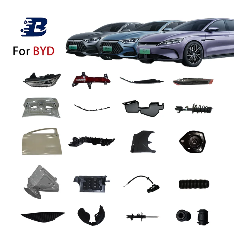 Original New BYD Qin PLUS EV Accessories Cooling System Parts Motor Radiator Electric Water Pump Condenser Compressor Assembly