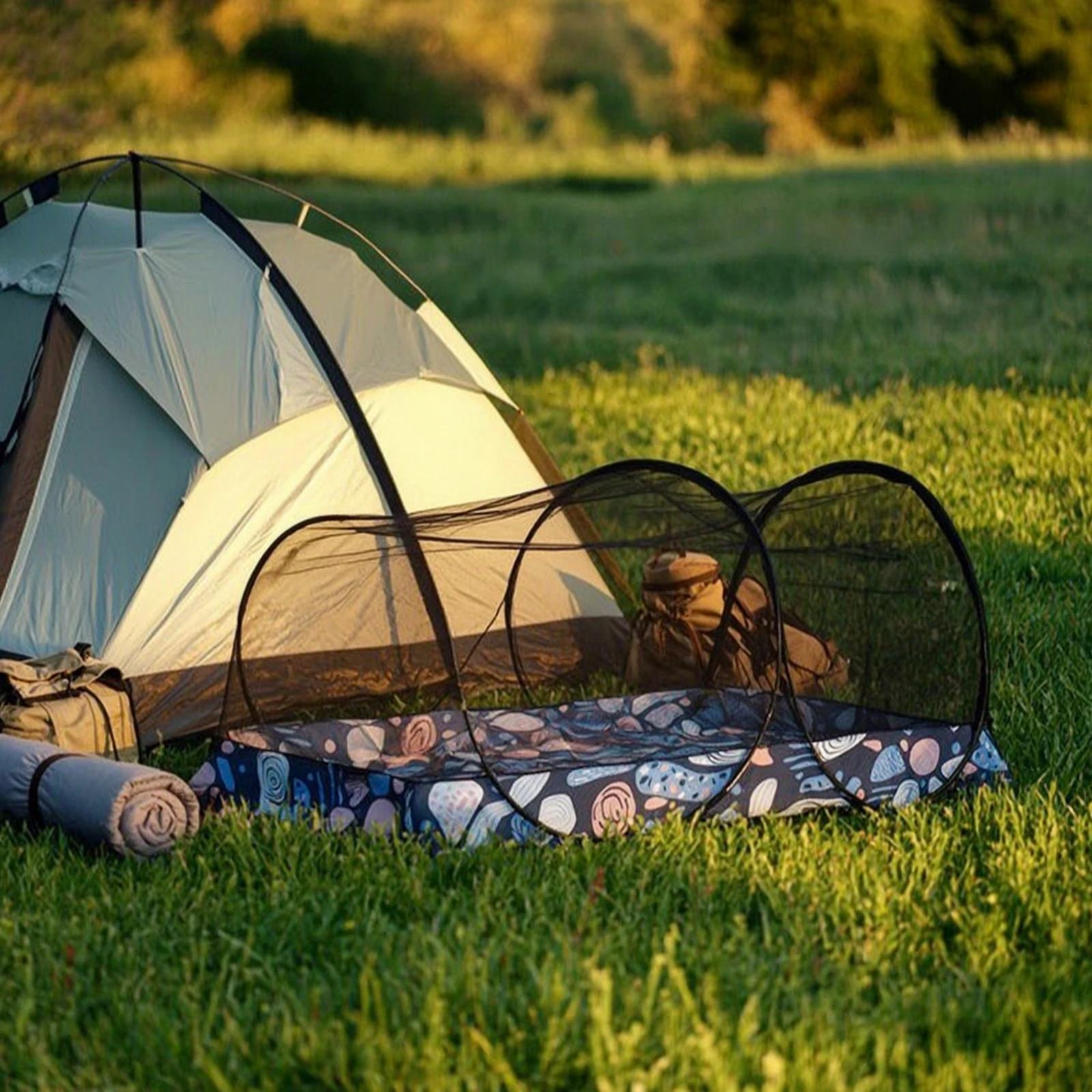 Mosquito Net Tent Lightweight Foldable Mosquito Net Foldable Canopy with Mesh Convenient Barrier Easy to Carry
