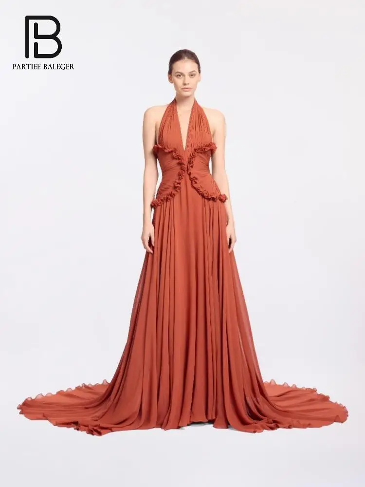 Pb Orange Halter Ne… - image