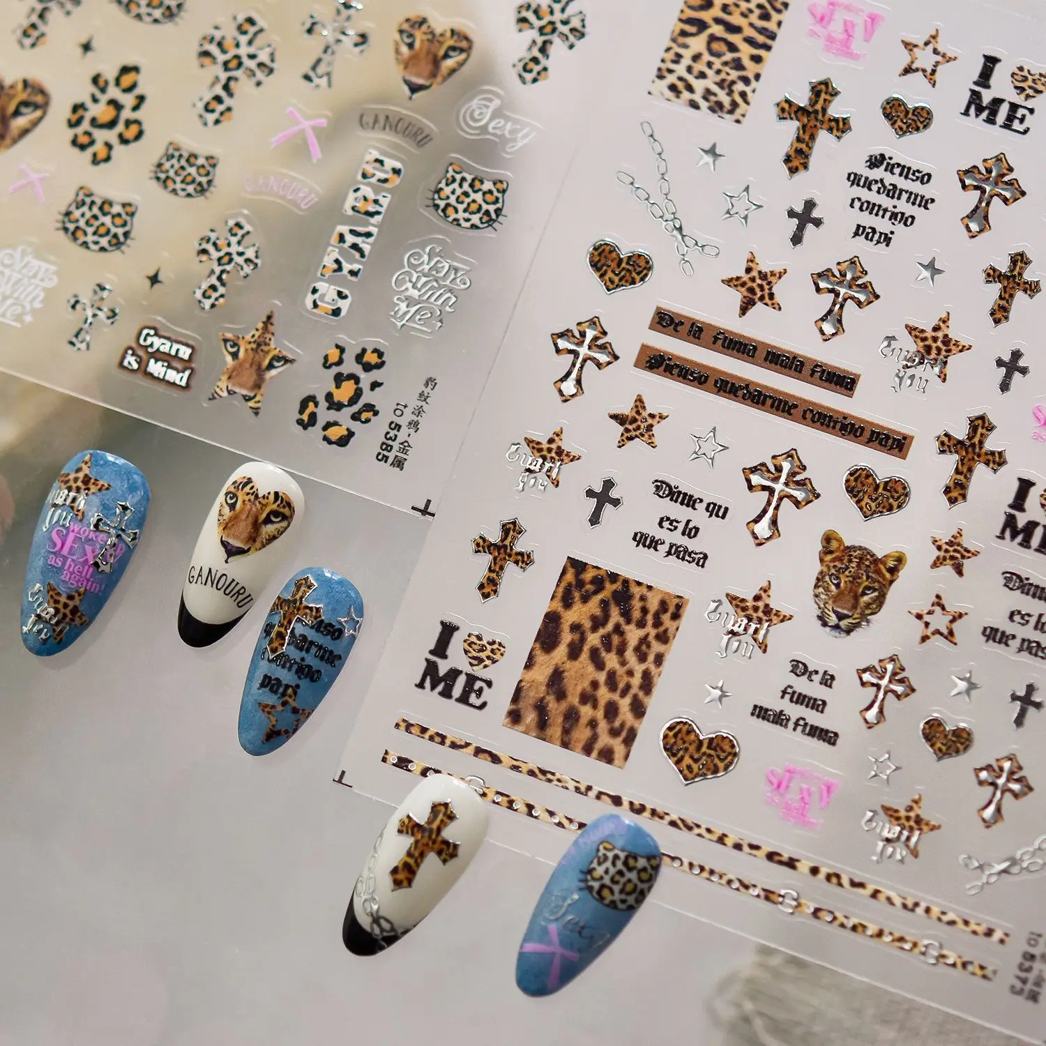 Variety of design elements on single sheet