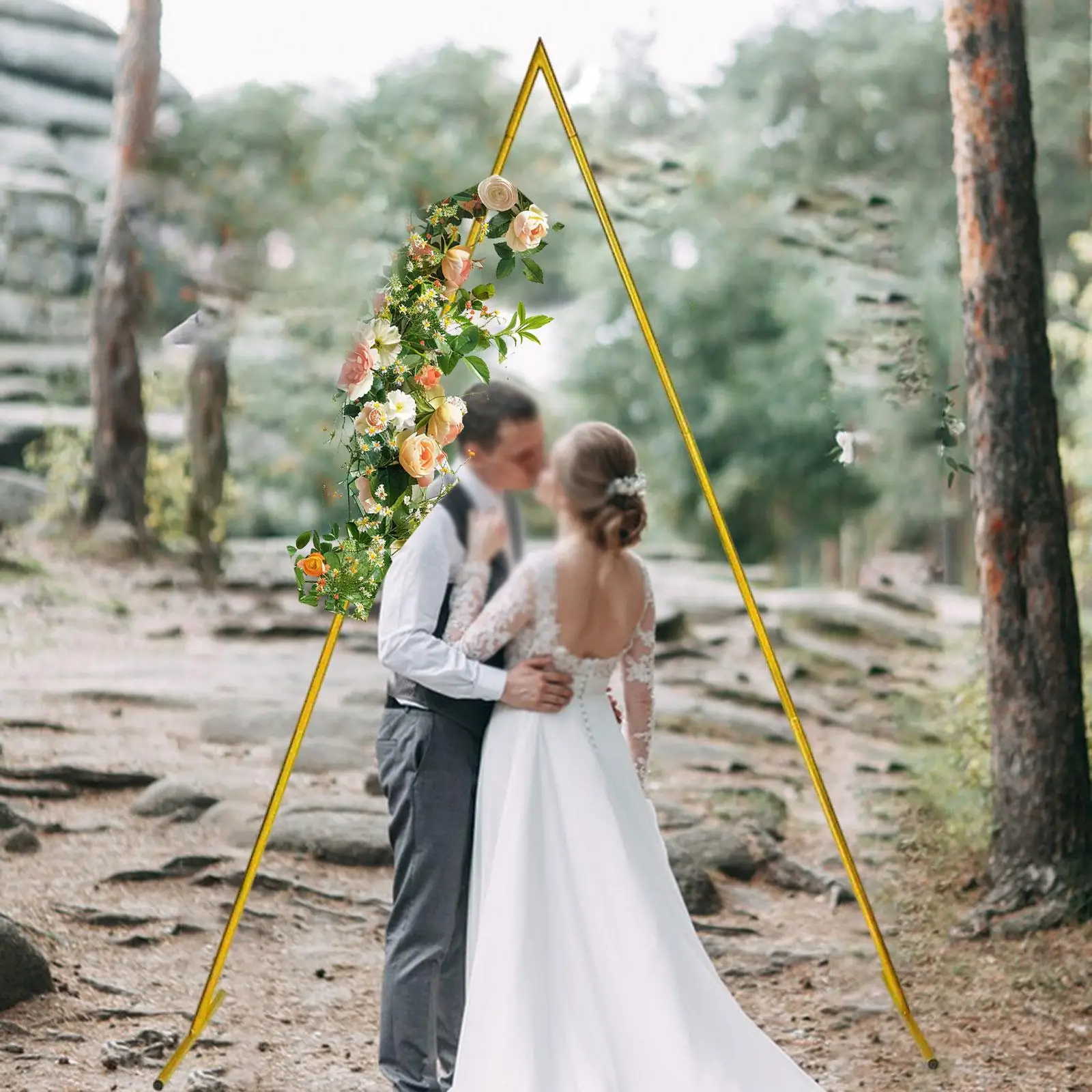 

Wedding Arch Wedding Backdrop Stands Easy to Assemble Baby Shower Arched Door Frame Decoration for Ceremony Birthday Valentine