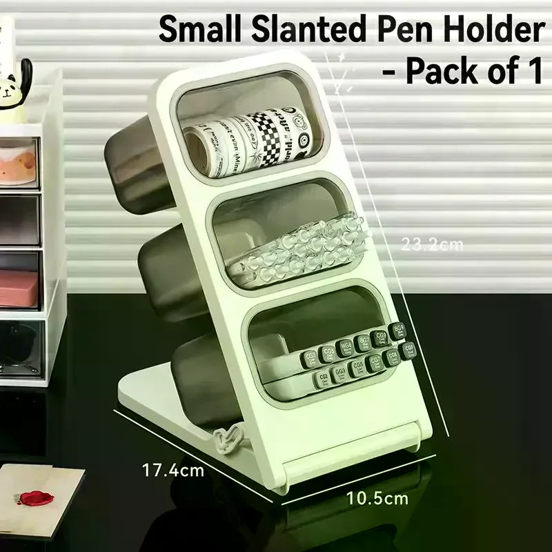 Cute Cartoon Desktop Pen Marker Storage Rack With Large Capacity And Multi Layer Design For Student Study Desk Art Creation