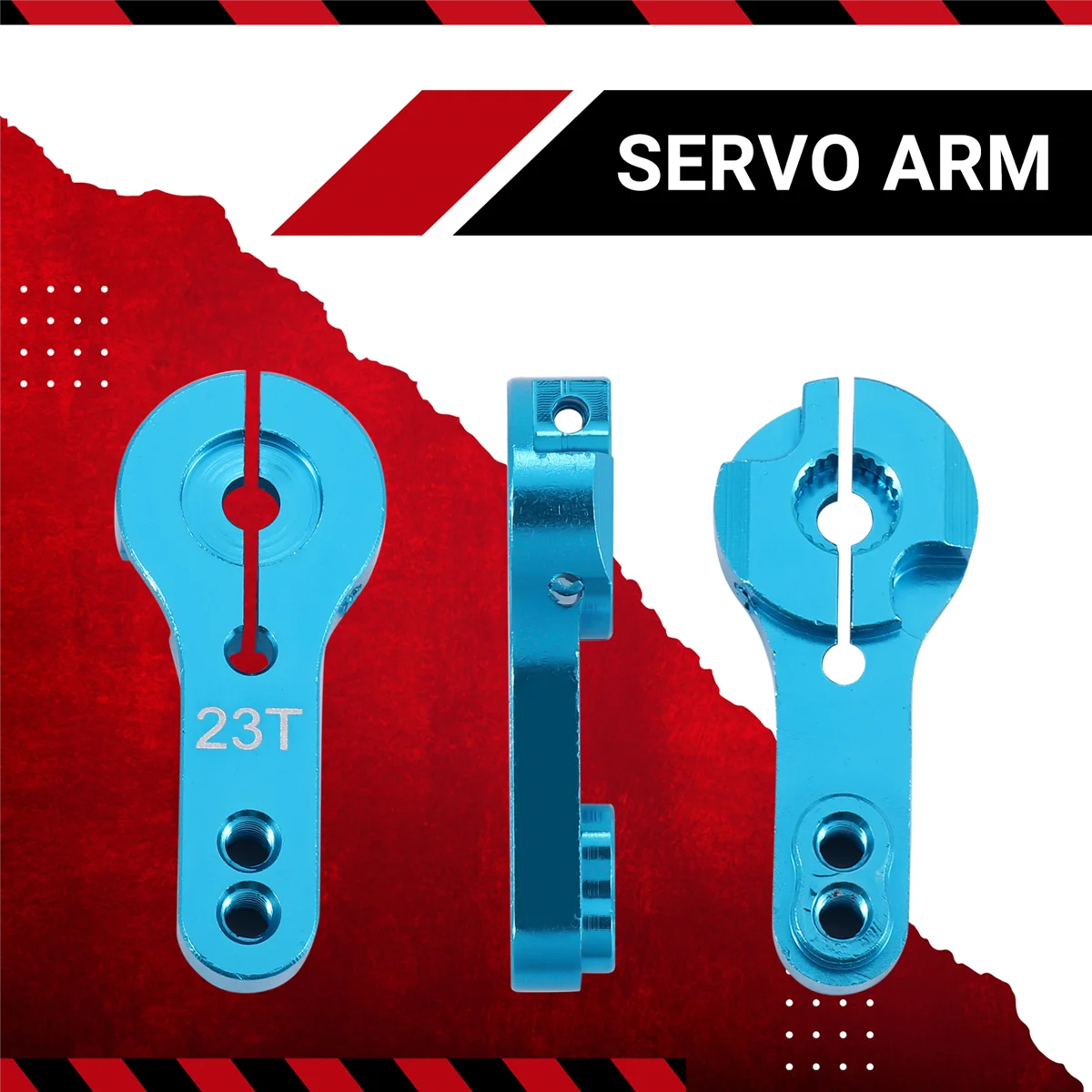 Practical 5Pcs 23T Metal Servo Arm Horn with Screws for 1/10 RC Car Parts Accessories