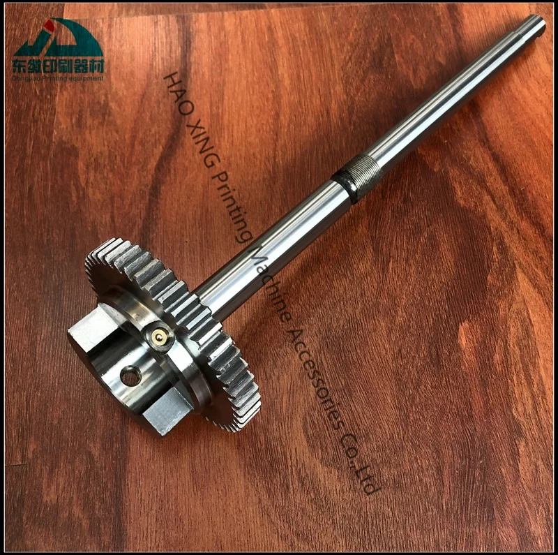 

Printing Machinery Parts Water Rollers Gear Shaft Steel S9.030.210F 71.030.210F for Heidelberg SM102 Printing 44Tooth Gear Shaft
