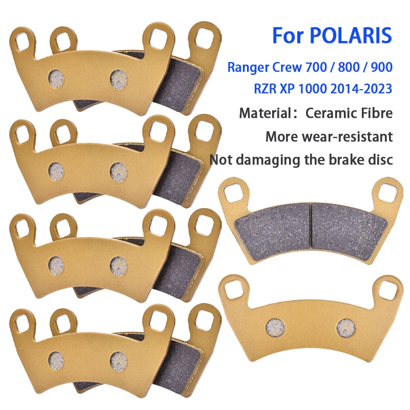 Juego de Pastillas de Freno Delanteras y Traseras para POLARIS RZR XP 1000 2014-2023 Ranger Crew 700 800 900 D XP4 RS1 RZR-4 RZR4 Diesel EFI 4x4 UTV ATV