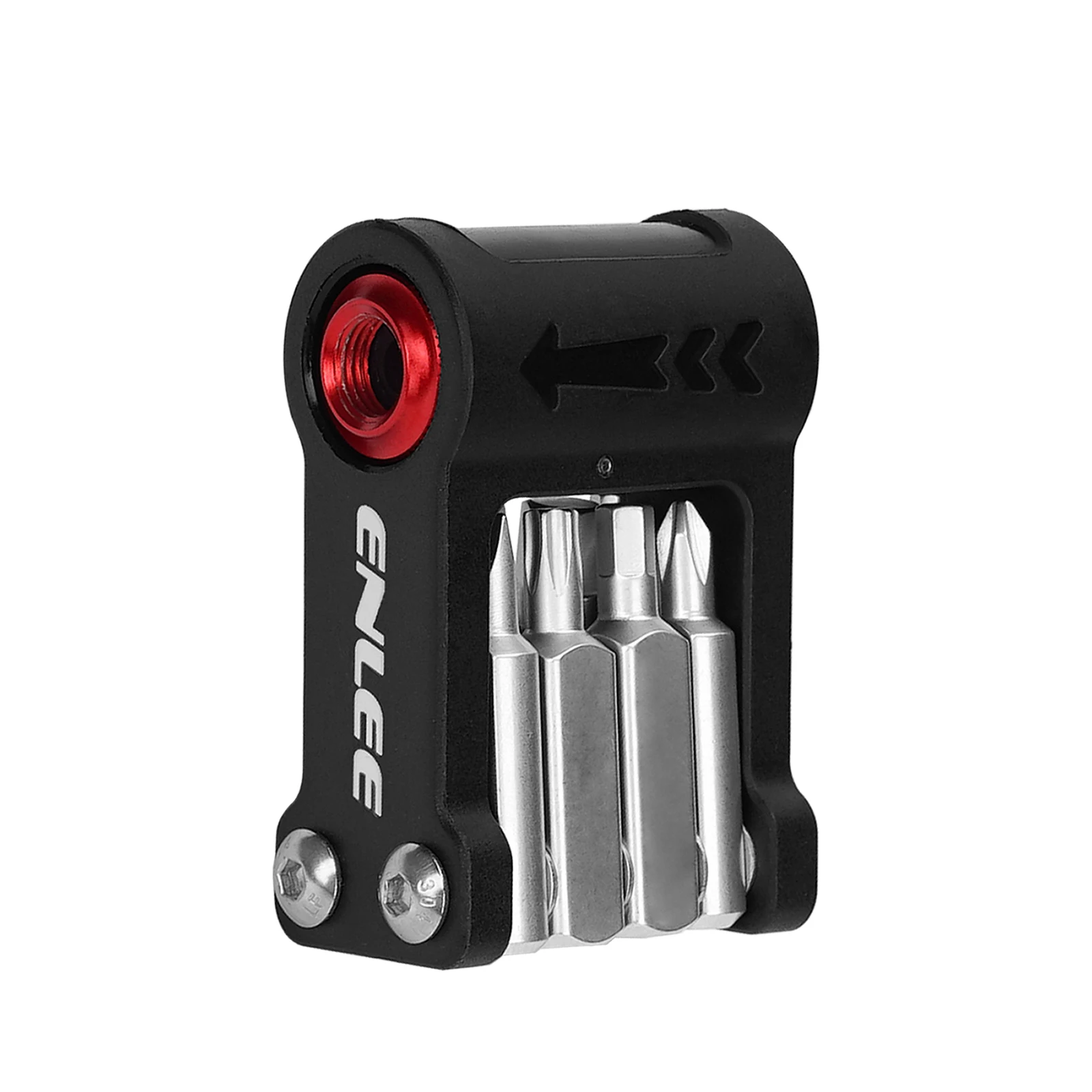 AliExpress NONE ENLEE Bicycle Mini Multi-functional Repair Tool Set 9-in-1 Tool Kit CO2 Inflatable Nozzle Allen Wrench Bike Parts