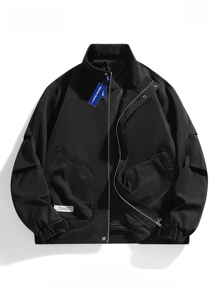 

Wassup Dozen American Sle Loose Fit Pilot Jaet Men's Large Size Workwear Outerwear Trendy Autumn Stand Collar Jaet