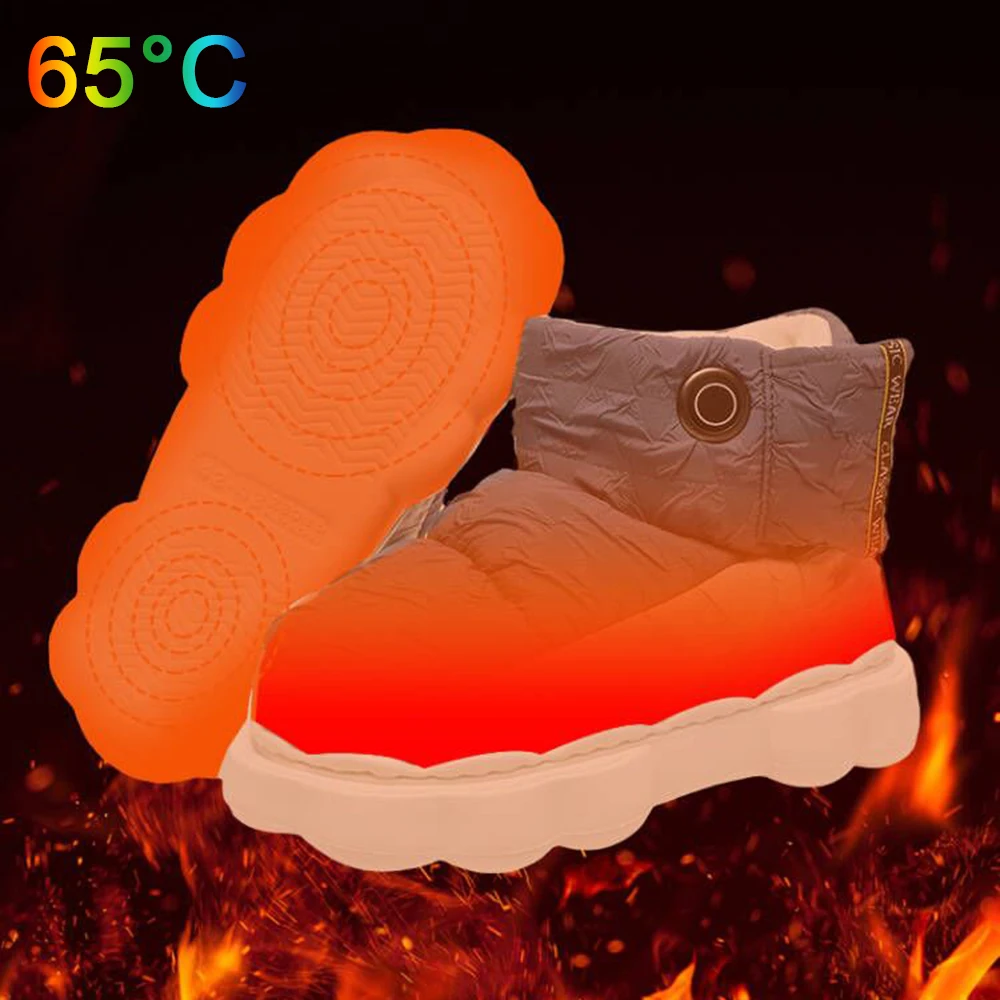 New Winter Heated Shoes 5000mAh Battery Thermal Shoes Men's Women's Heating Shoes Electric Shoes Washable Warm Heating Shoes