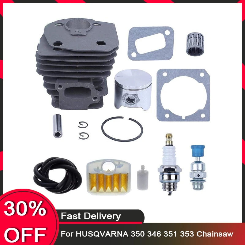 

44MM Cylinder Piston Gasket Compression Release Valve Kit For HUSQVARNA 350 346 351 353 Chainsaw Engine Motor Parts
