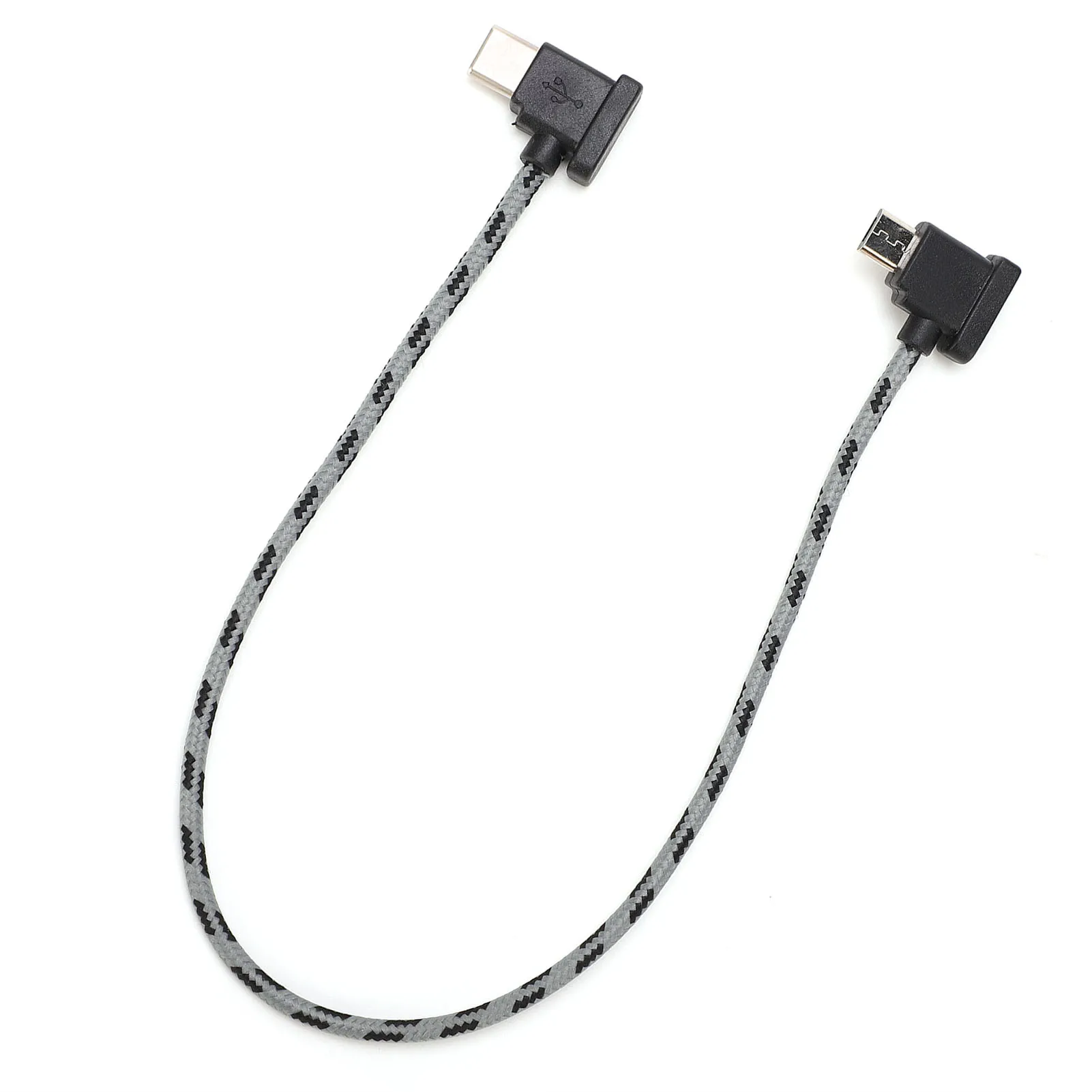 Right Angle Type C to Micro USB Data Cable for DJI Mavic Air 2 / Mini 2 Remote Controller