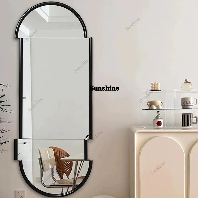 Simple American full-length mirror split full-body mirror light luxury irregular fitting mirror