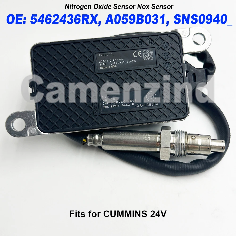 

High Quality 5462436RX 5462436 Nitrogen Oxide Sensor Nox Sensor For Cummins Truck 24V A059B031 A2C17791900-04 SNS0940_