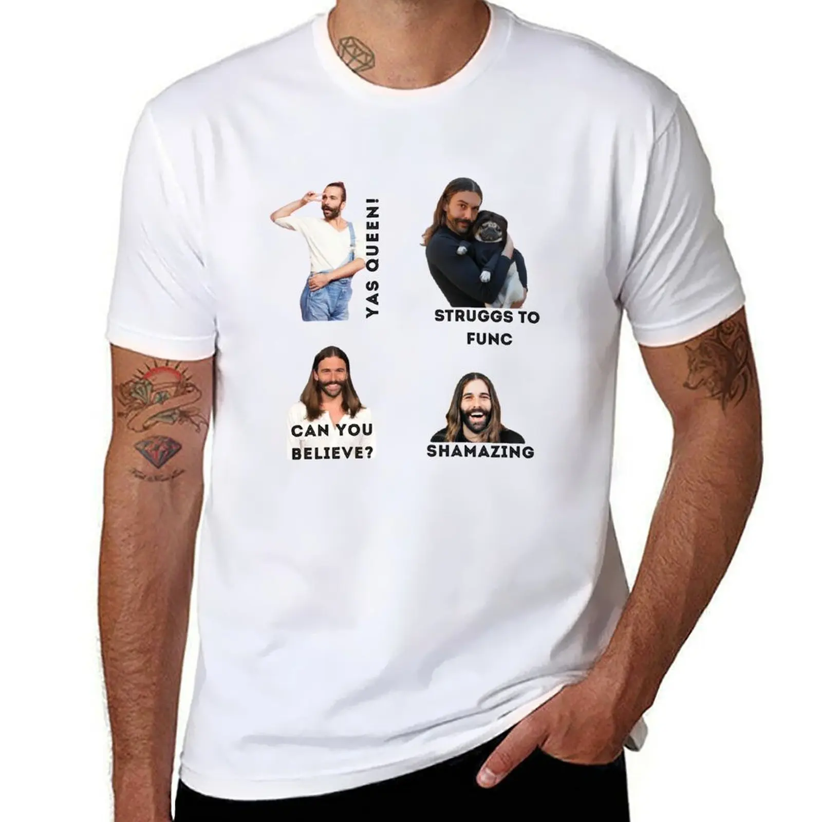 

Johnathan Van Ness, Jvn, Quotes, Sticker packs, Sticker sets, Packs of stickers, Funny Cool Gifts, Presents, Pop Culture T-Shirt