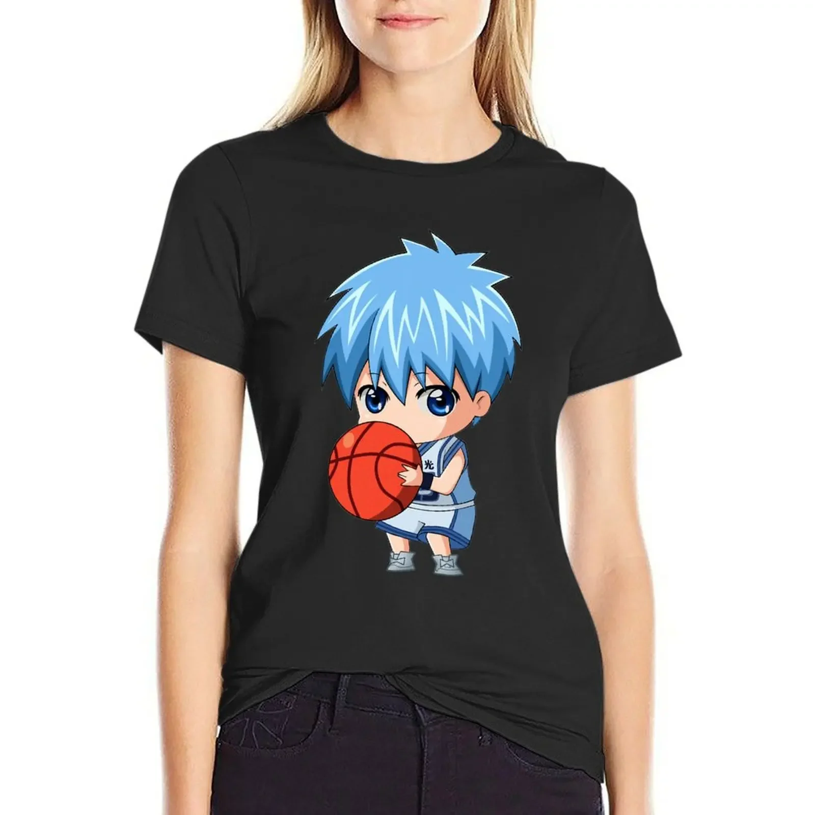 

Kuroko's Basketball Tetsuya Anime T-Shirt funnys quick drying customs design your own cute clothes Women's tops