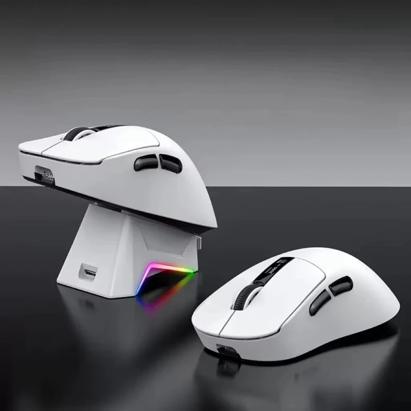 Wireless Mouse Magnetic Charging Base with Breathing Light Effect for Razer or Logitech GPW4 Second Generation Black image 2