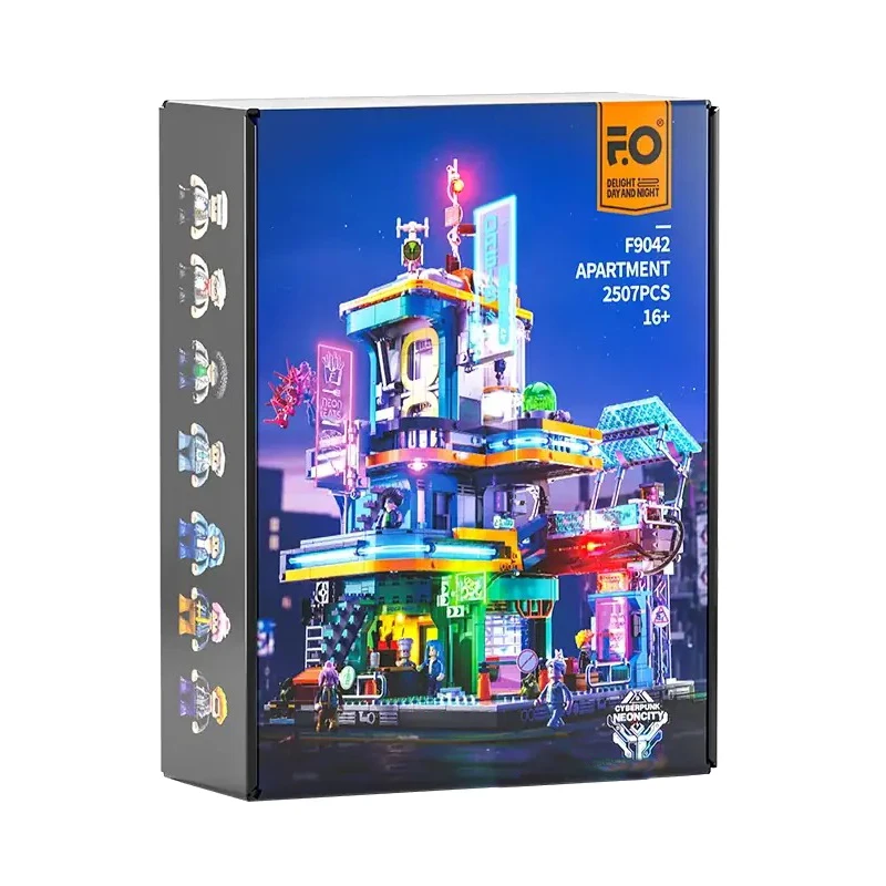 IN STOCK F9042 MOC Street View Construction Sci-fi City Building Blocks Bricks Assembling DIY Toys for Boys Christmas Gift Set