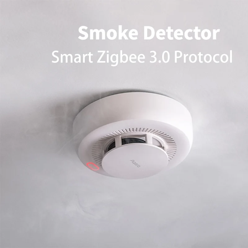 Aqara Smoke Alarm Detector Zigbee 3.0 Smoke Detector Sensor Highly Sensitive Smoke Detection Work with Xiaomi Mi Home Homekit