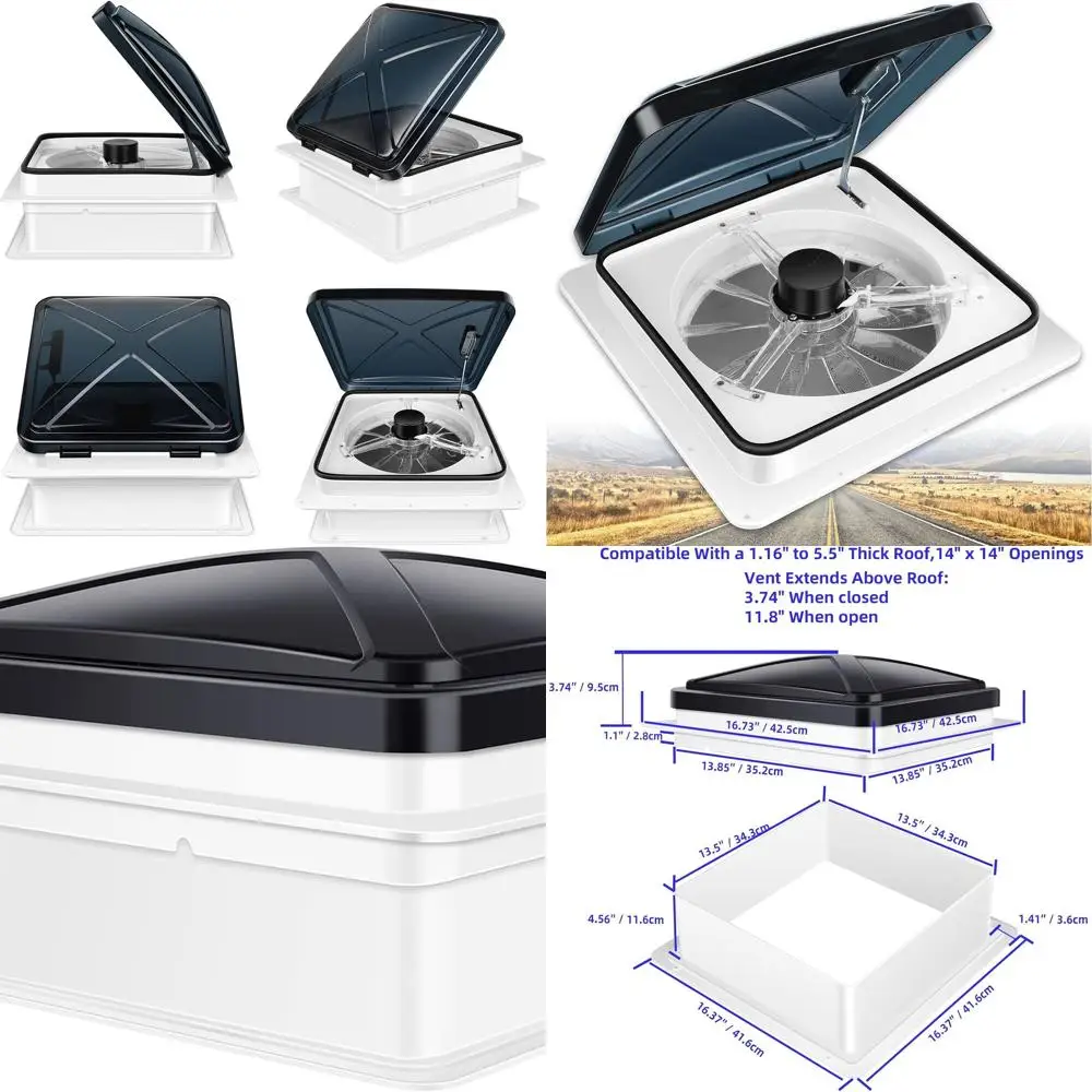 

Вентилятор на крыше колеса, 6-скоростной, двусторонний