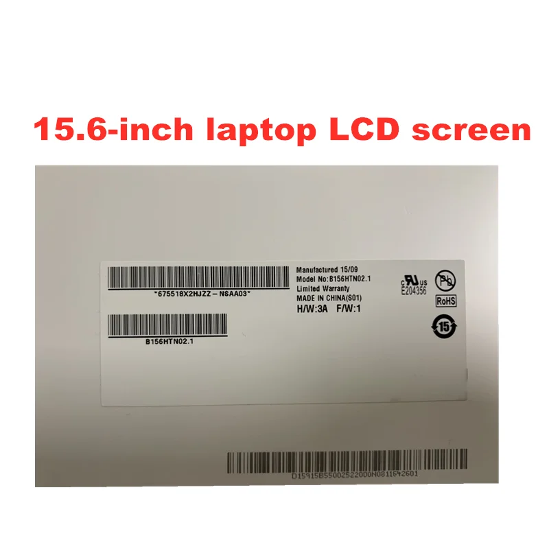 Imagem -02 - Tela Lcd com 40pin B156htn03.3 B156htn02.1 N156hge-la1 N156hge-lb1 B156hw03 B156htn03.2 1920*1080 Lvds