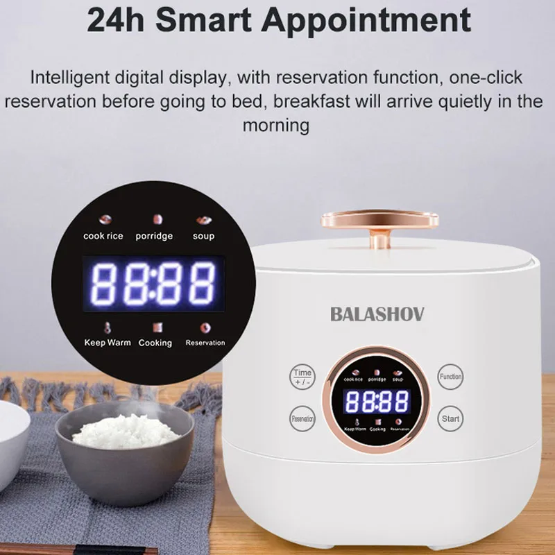 220V EU Plug Mini Electric Smart Rice Cooker multifunzione cuociriso antiaderente MultiCooker Fashion Cooking Machine Foy Home