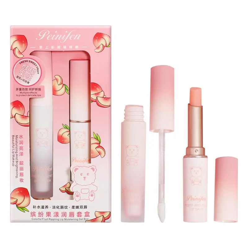 

Organic Lip Balm Lip Moisturizer Cream Set Lip Repair Overnight Lip Film Chapsticks Sweet Fruit Natural Lip Balm For Cracked &