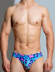 New Fashion Gay Men personality men's Swimming underwear comfortable Unique low waist sexy boyshort Brief