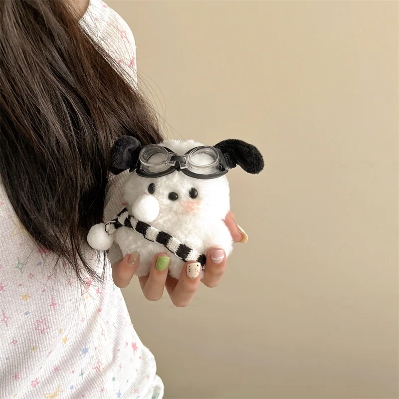 Warm Winter Plush Dog Earphone Case Suitable for AirPods 1 2 3 4 Pro Pro2 Pro3