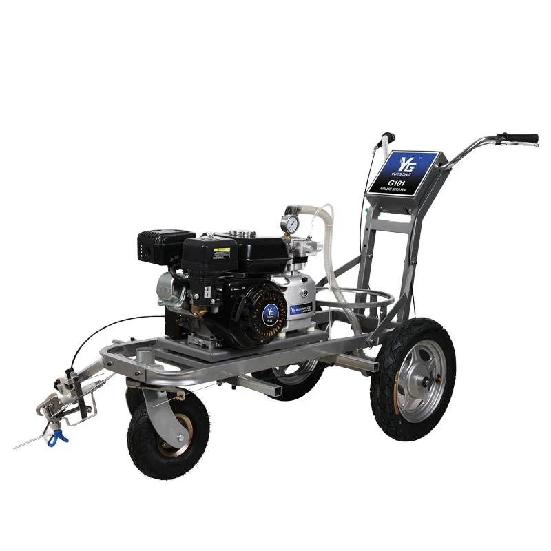 

Factory Price Parking Lot Factory Floor Striping Line Pavement Cold Paint Road Marking Machine YG101
