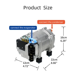 Elektrischer Klimaanlagenkompressor, Ersatzersatz, Caping -Kapazität, Wohnmobil, Wohnmobil, LKW, Auto, 12 V, 650 W, 2200W 10 Hauptauto -Klimatierverkäufe - №9