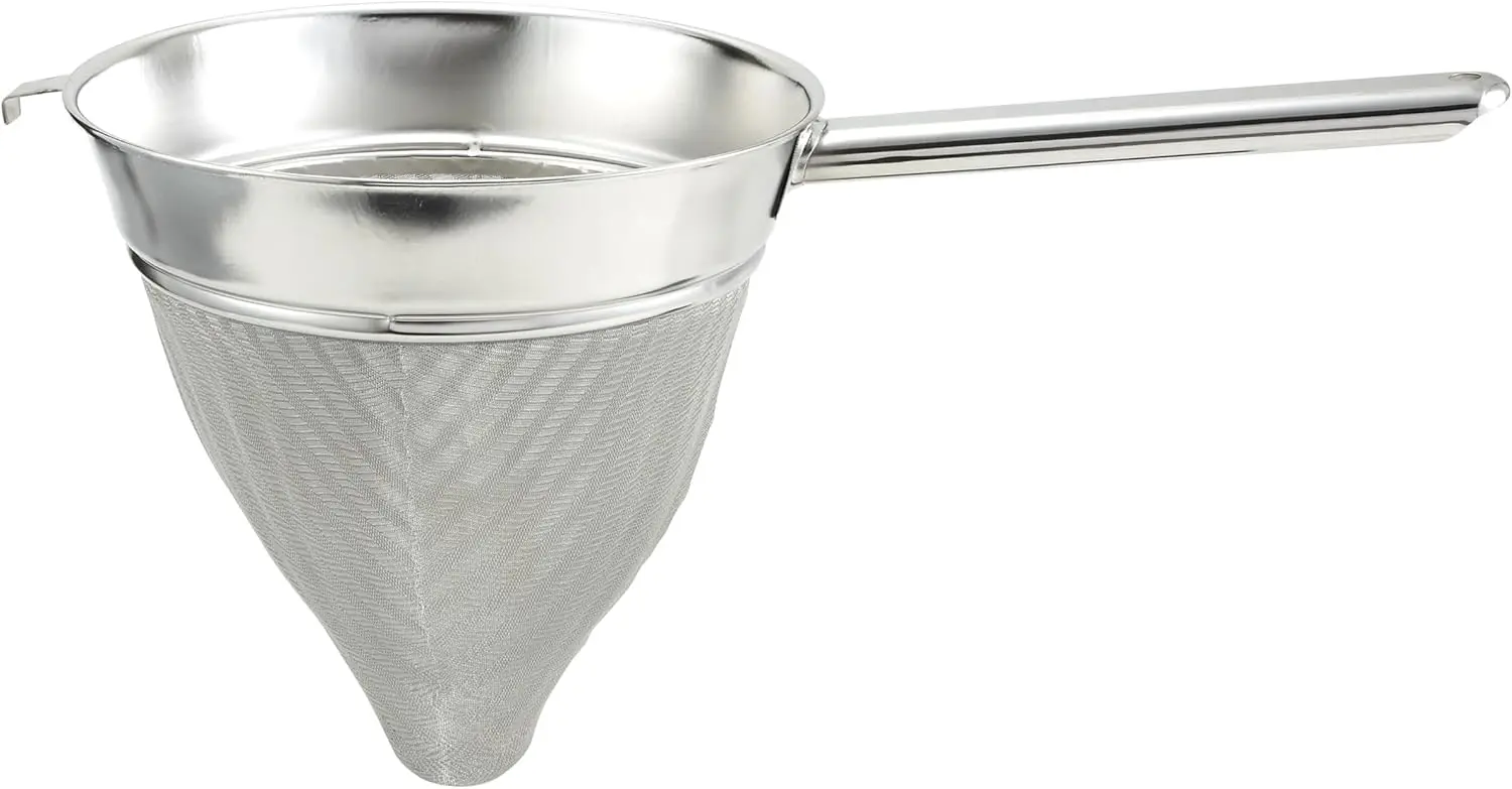 

Bouillon Strainer, 8-Inch Diameter, Extra Fine Mesh, Medium, Stainless Steel