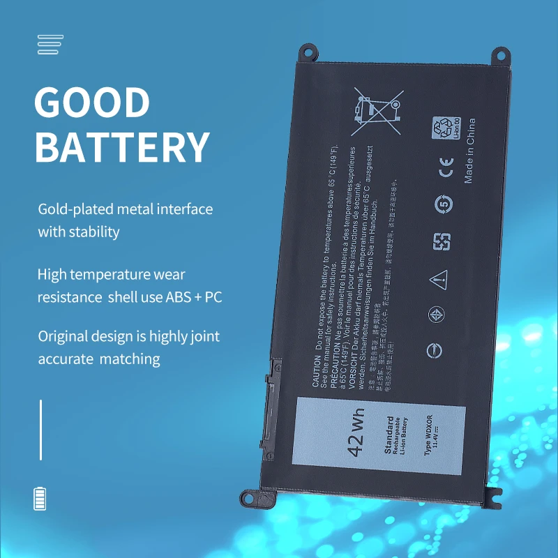 Somi WDXOR Laptop Battery For DELL Inspiron 13 5379 5378 7368 14 -7560 7460 5567 5770 14-5468 14-5471 14-3480 3180 WDX0R
