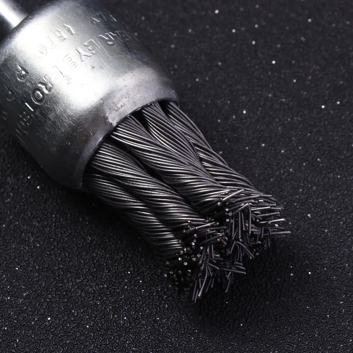 Steel Wire Knot Type Pen Shape Crimped Wire End Brush Silver for Deburring Dust Removal Oxide Layer Polishing Metal