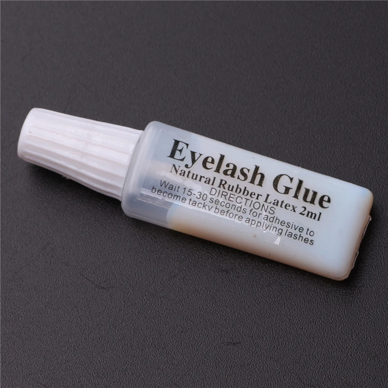 5pc 2ML natural rubber latex eyelash glue waterproof milky white eyelash glue false eyelashes accessories